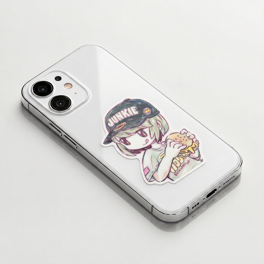Food Junkie Girlie ✦ B-Side Label Sticker