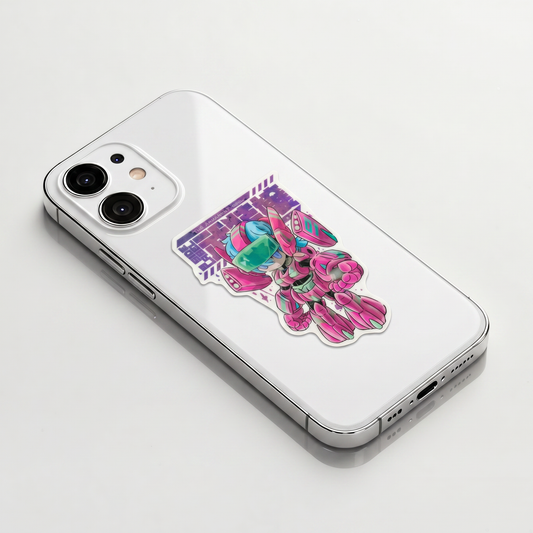 Mecha-Armor Girl ✦ B-Side Label Sticker