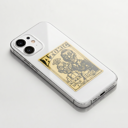 Atomic Puppet Ventriloquist ✦ B-Side Label Sticker