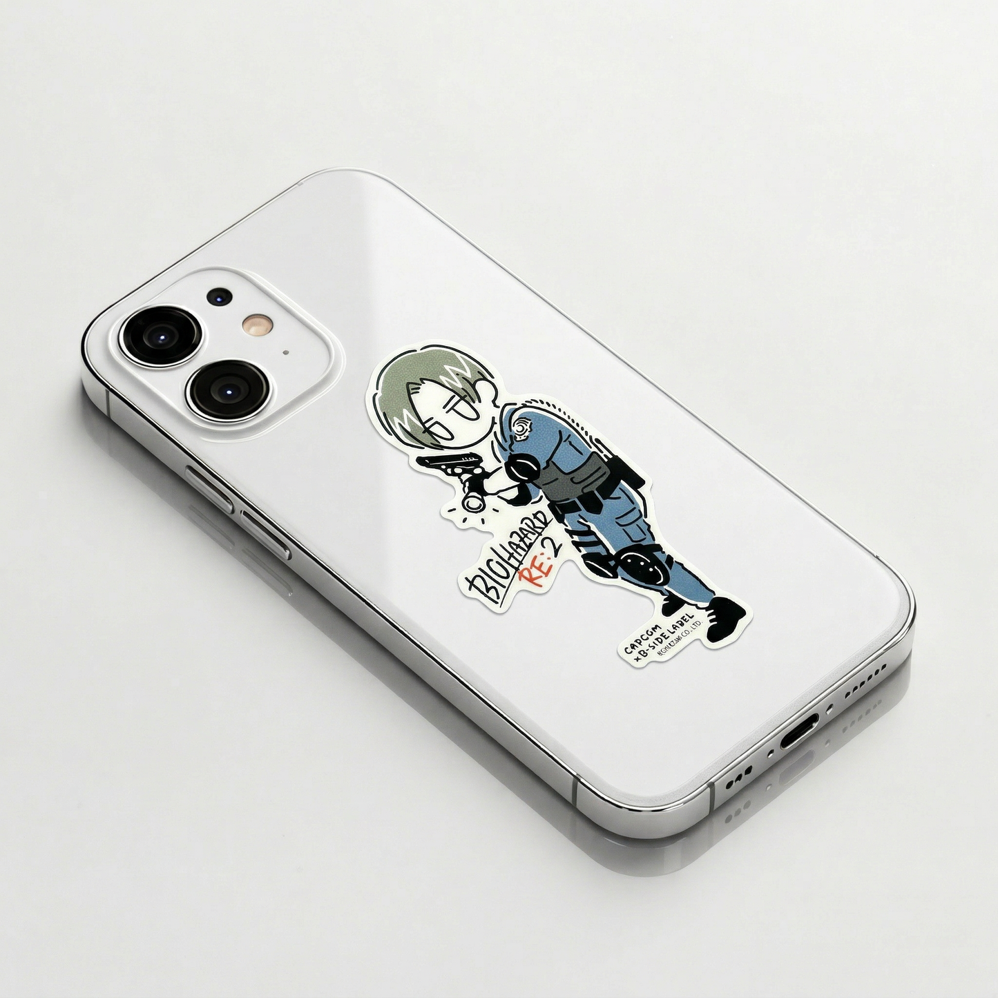 Resident Evil 2 Leon Kennedy (Boceto) ✦ Pegatina B-Side Label