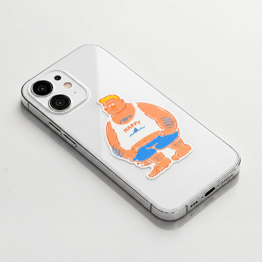 Happy Tank Top Guy ✦ B-Side Label Sticker
