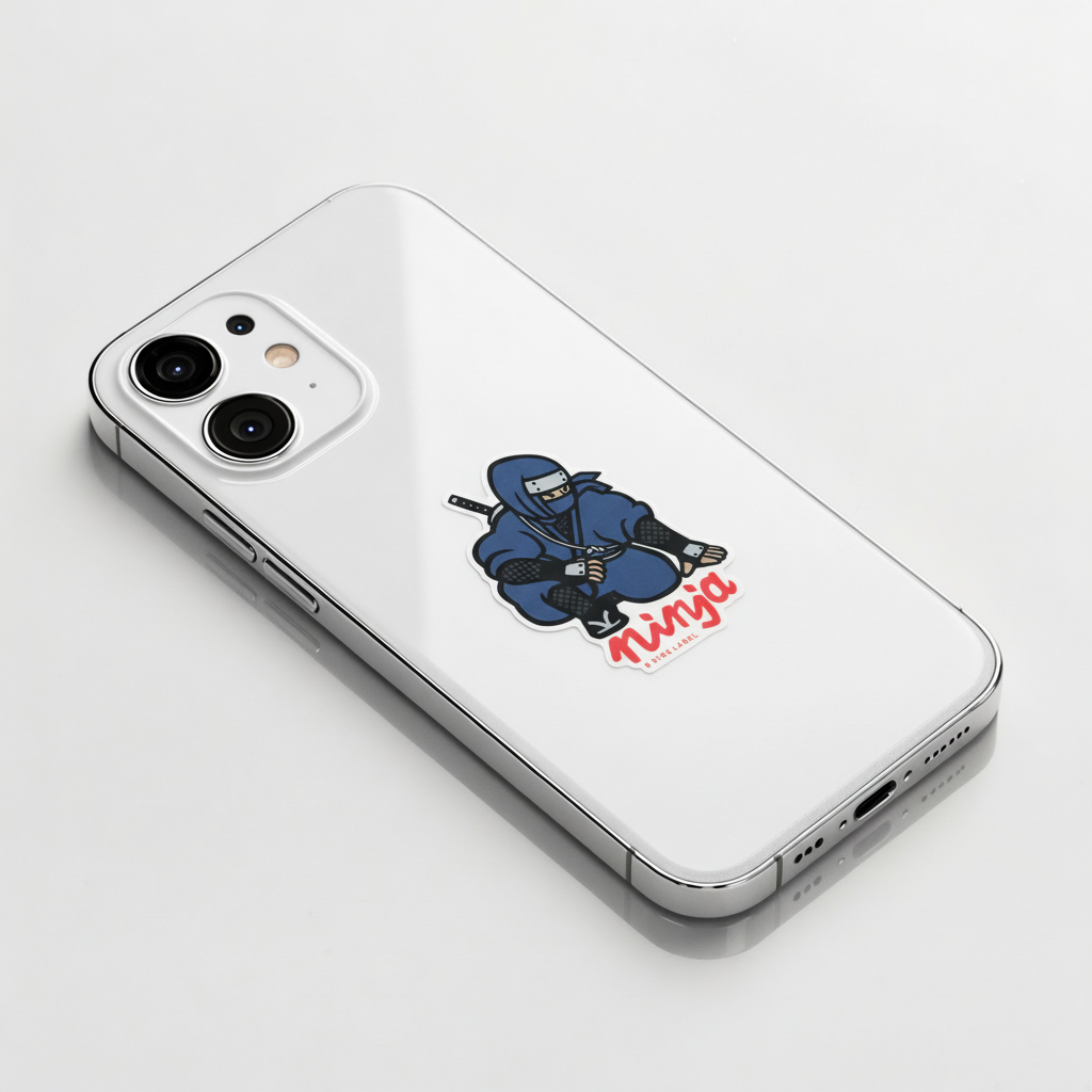 Classic Stealth Ninja ✦ B-Side Label Sticker