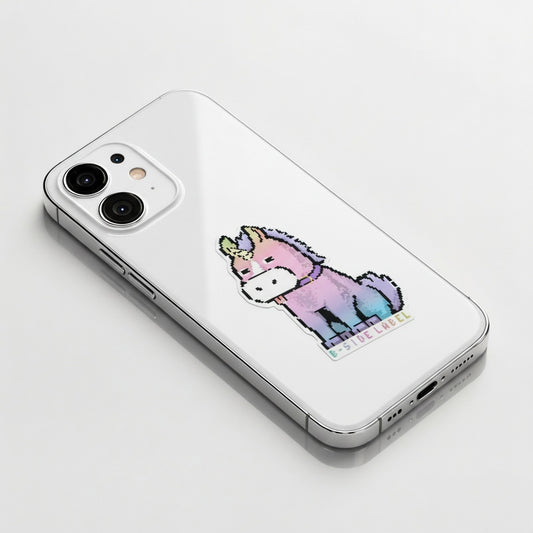 Pixel Pastel Unicorn ✦ B-Side Label Adhesivo