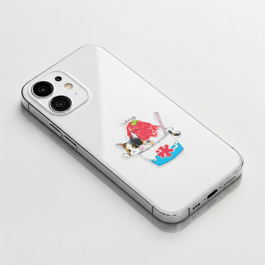 Frozen Dessert Katze ✦ B-Side Label Sticker