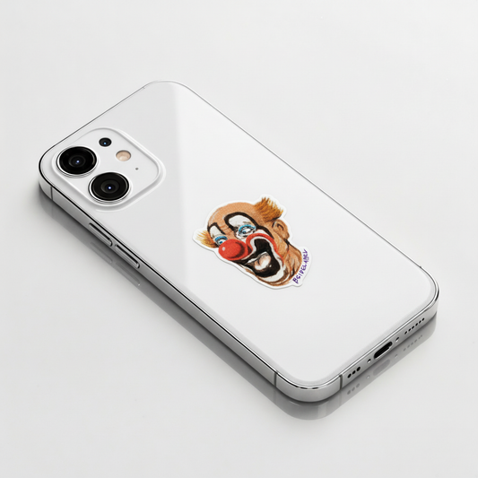 Retro Laughing Clown ✦ B-Side Label Sticker