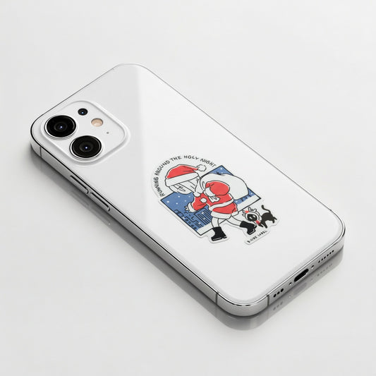 Santa Girlie & Kitty ✦ B-Side Label Sticker