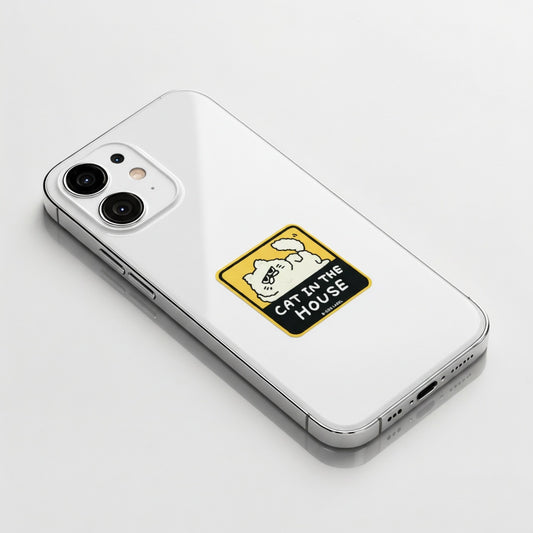 Katze im Haus ✦ B-Side Label Sticker