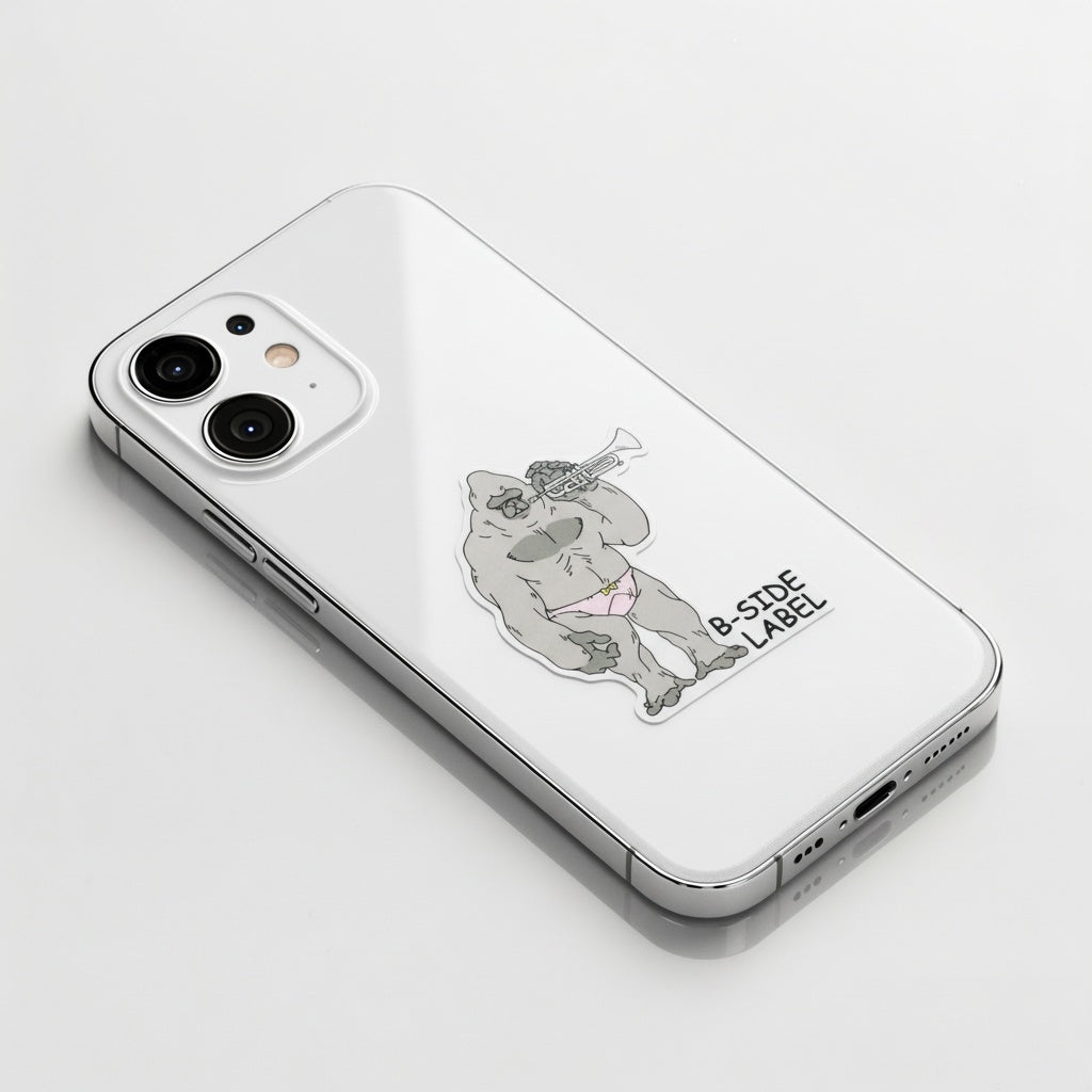 Trumpet Gorilla ✦ B-Side Label Sticker