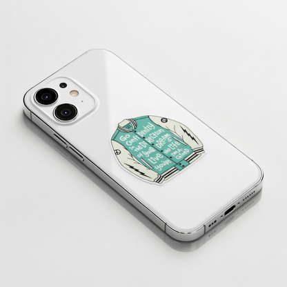 Inspirational Varsity Jacket ✦ B-Side Label Sticker