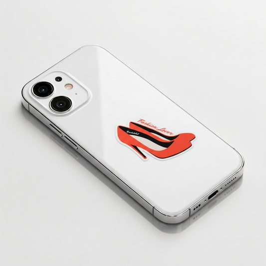 Fashionista Red High Heels ✦ B-Side Label Sticker