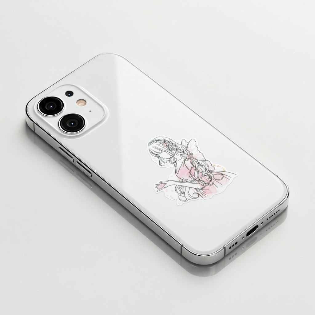 Cherry Blossom Fairy Girl ✦ B-Side Label Sticker