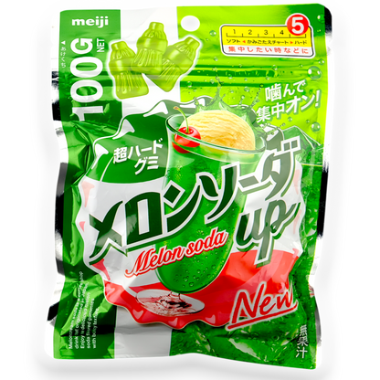 Meiji Super Hard Gummy ✦ Melon-Up ✦ Japanese Candy