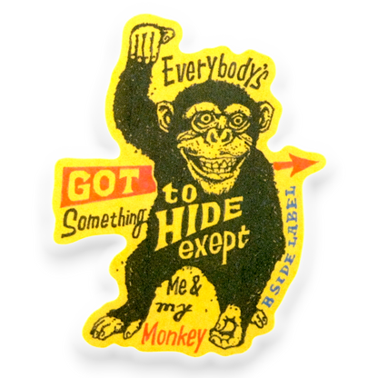 Untamed Monkey ✦ B-Side Label Sticker