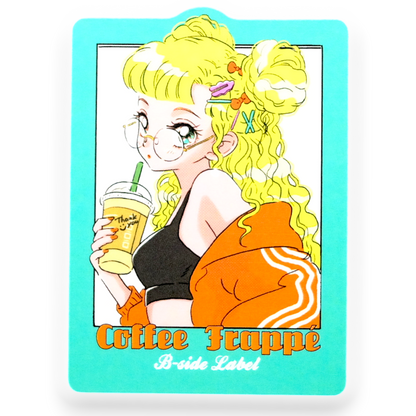 Coffee Frappé Girlie ✦ B-Side Label Sticker