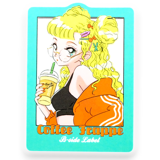 Coffee Frappé Girlie ✦ B-Side Label Sticker