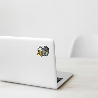 Owl Fighter Helmet ✦ B-Side Label Sticker