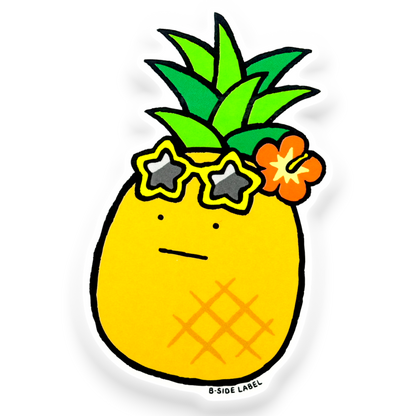 Cool Pineapple Shades ✦ B-Side Label Sticker
