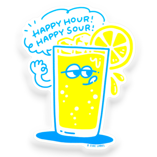 Happy Sour Drink ✦ B-Side Label Sticker