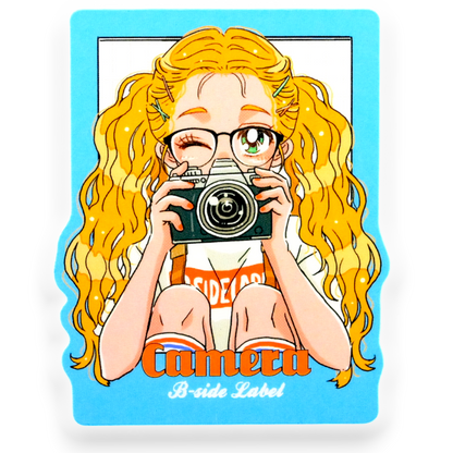 35mm Camera Girlie ✦ B-Side Label Sticker