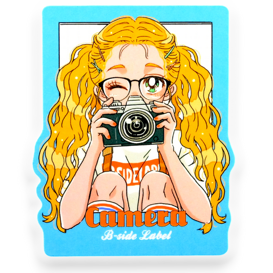35mm Camera Girlie ✦ B-Side Label Sticker