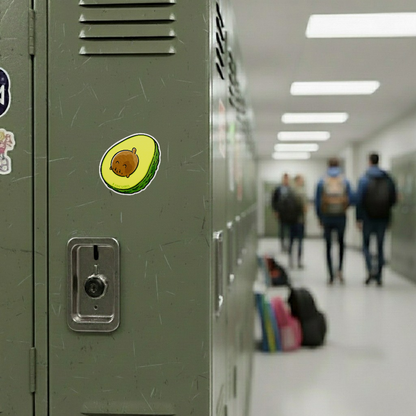 Avocado Cat ✦ B-Side Label Sticker