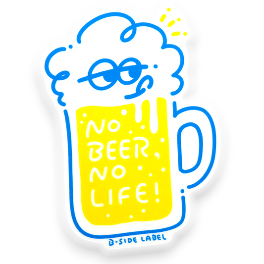 No Beer, No Life! ✦ B-Side Label Sticker