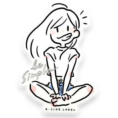 Simple Girlie ✦ B-Side Label Sticker
