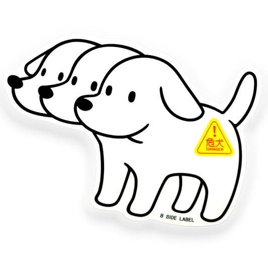 Three-Headed Puppy ✦ B-Side Label Sticker