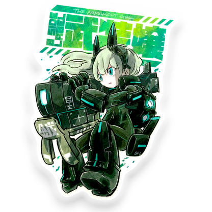 Mecha Girlie ✦ B-Side Label Sticker