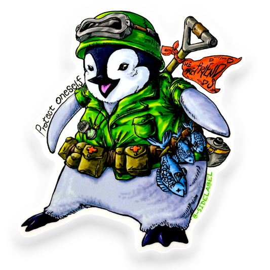 Penguin Special Forces ✦ B-Side Label Sticker