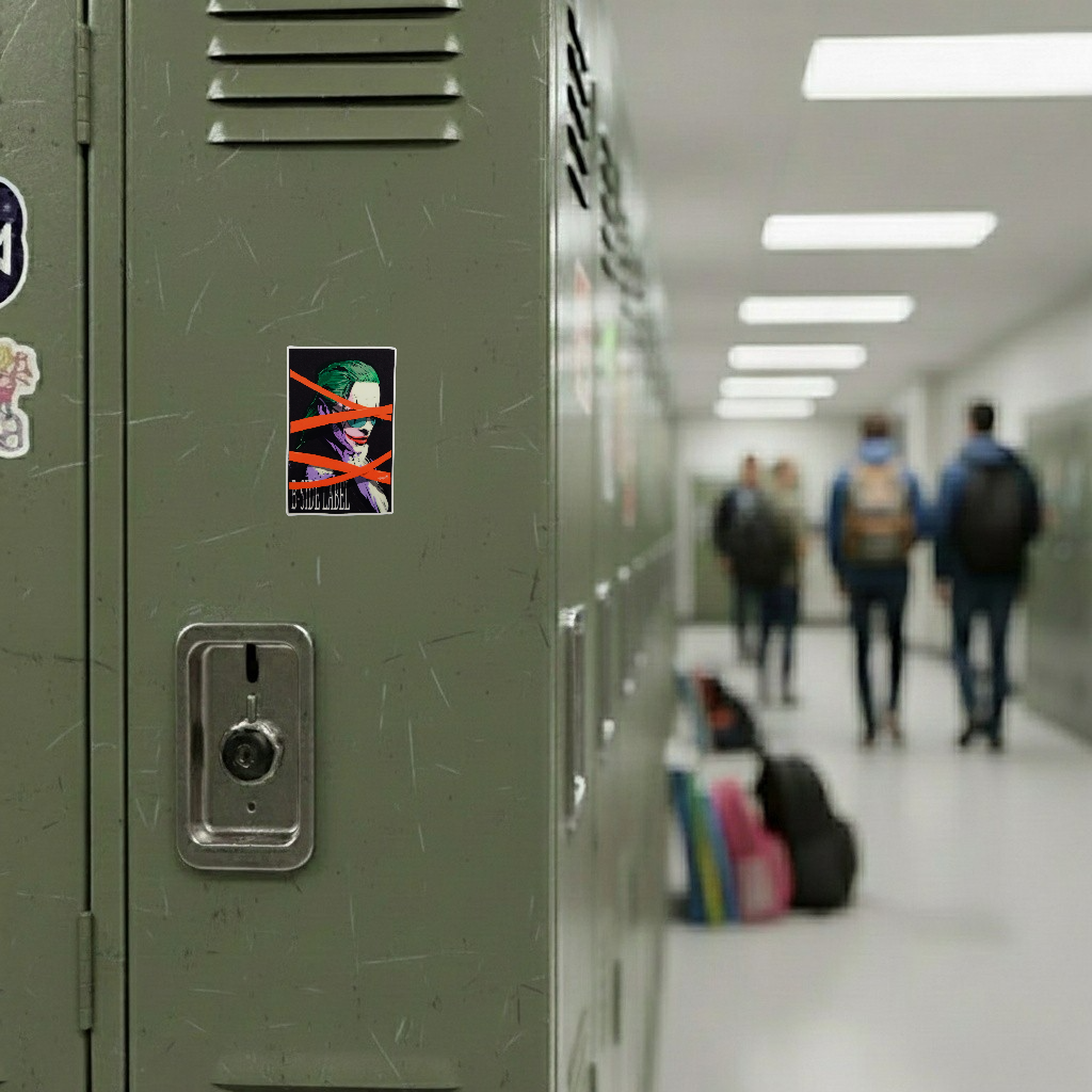 Green-Haired Villain ✦ B-Side Label Sticker