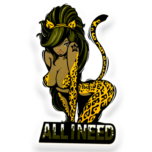 Leopard Girlie ✦ B-Side Label Sticker