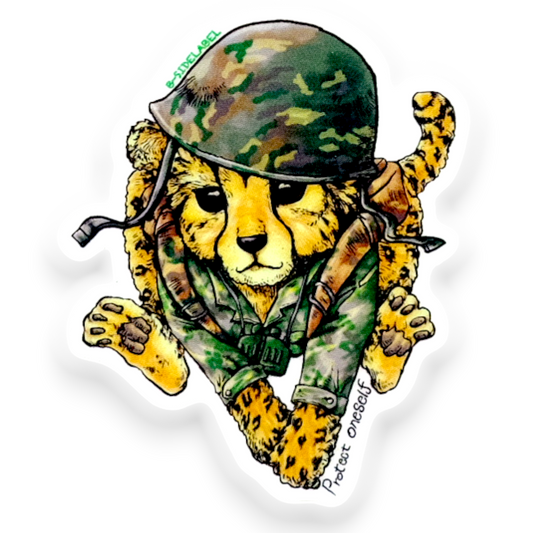 Cheetah Special Forces ✦ B-Side Label Sticker