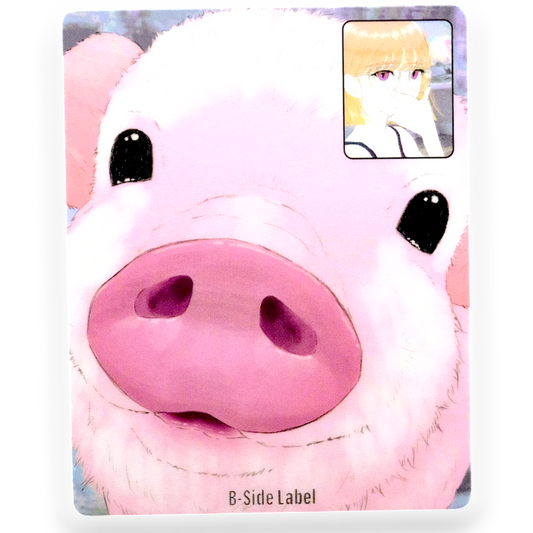 Pig & Girl Face-Time ✦ B-Side Label Sticker