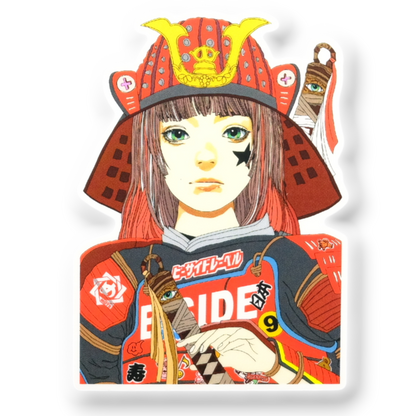 Samurai Warrior Girlie ✦ B-Side Label Sticker