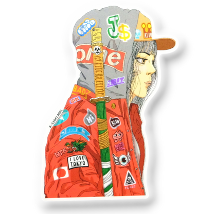 Tokyo Street Samurai ✦ B-Side Label Sticker