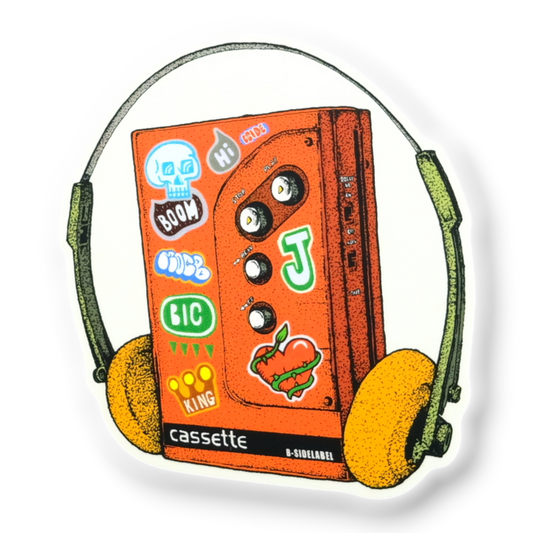 ’80s and ’90s Vibes ✦ B-Side Label Sticker