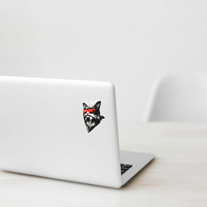 Cool Bandana Cat ✦ B-Side Label Sticker