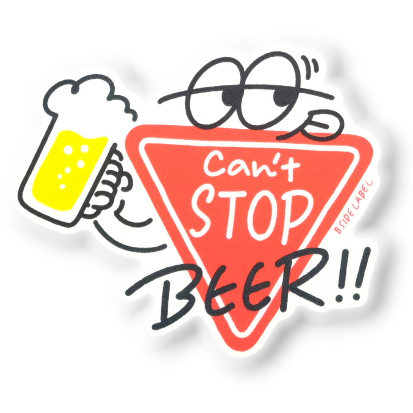 Can’t Stop Beer? ✦ B-Side Label Sticker