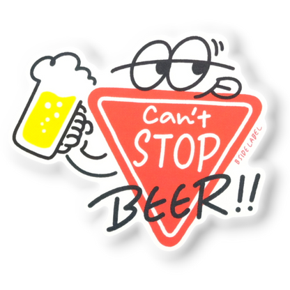Can’t Stop Beer? ✦ B-Side Label Sticker