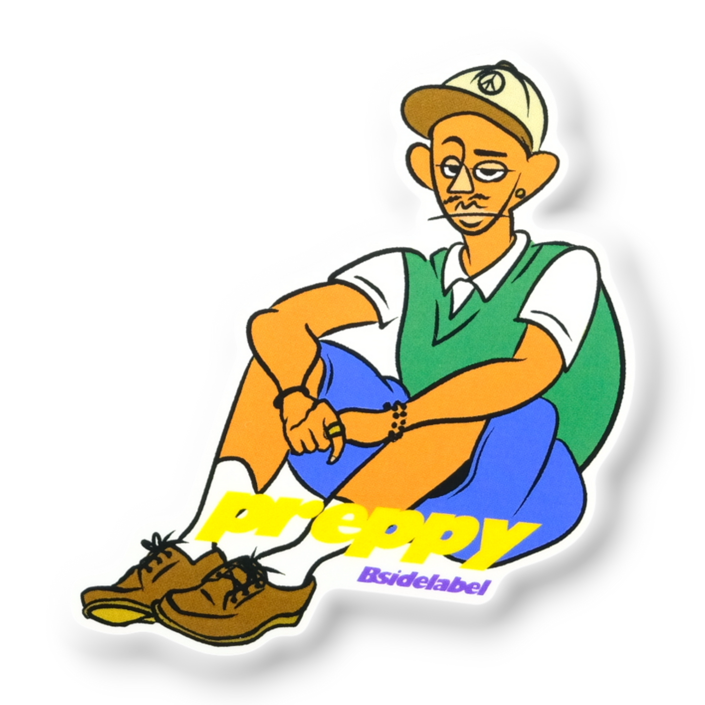 Preppy Vibes ✦ B-Side Label Sticker