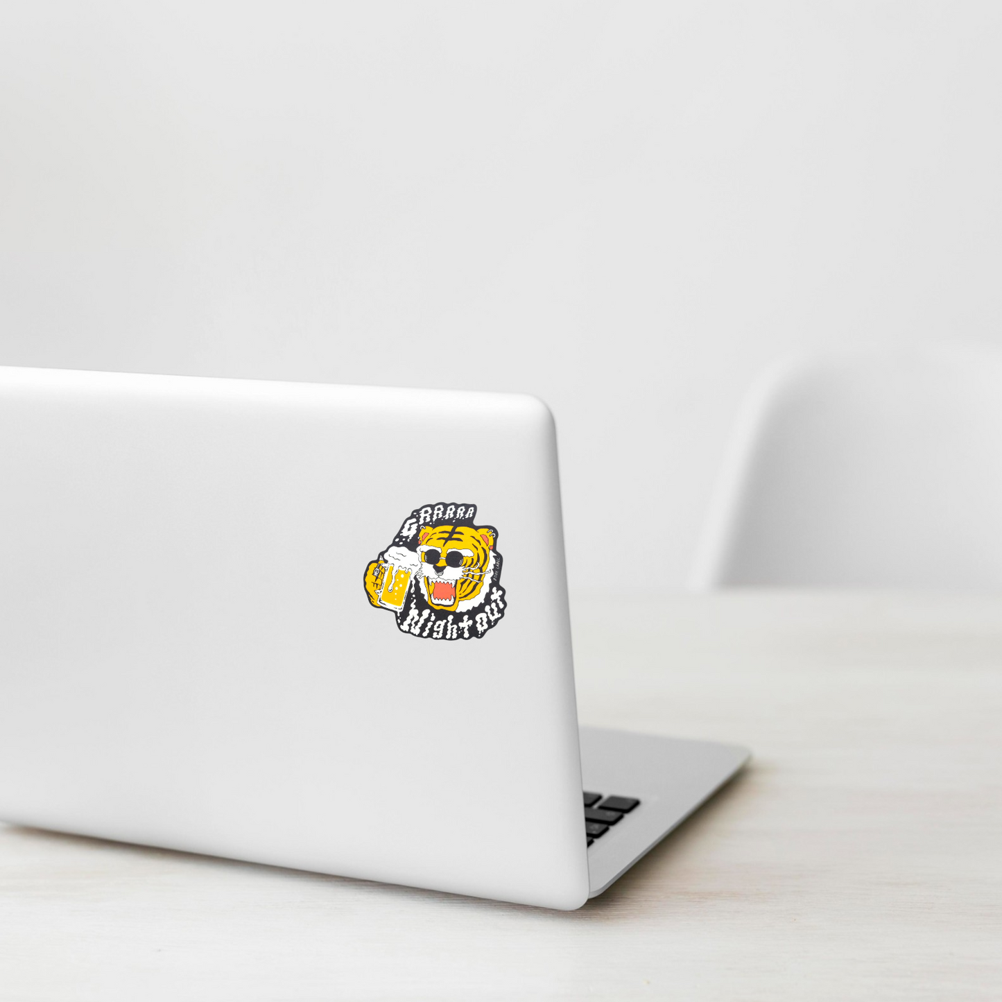 Wild Night Out Tiger ✦ B-Side Label Sticker