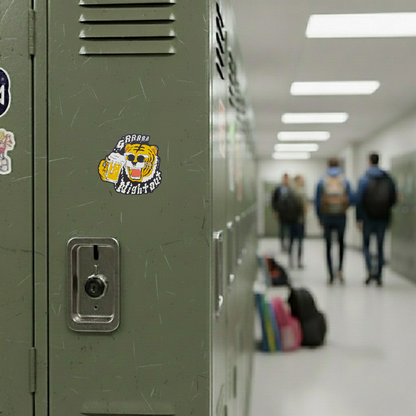 Wild Night Out Tiger ✦ B-Side Label Sticker