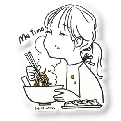 Me Time Girlie ✦ B-Side Label Sticker