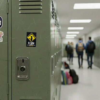 Fair Warning Sign ✦ B-Side Label Sticker