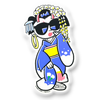 Cool Kimono Maiko ✦ B-Side Label Sticker