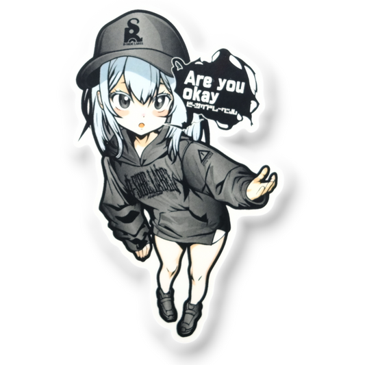 Wellness-Check Girlie ✦ B-Side Label Sticker