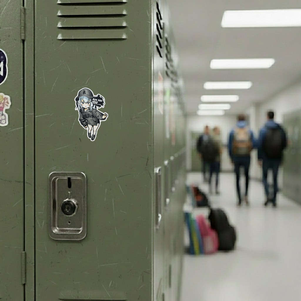 Wellness-Check Girlie ✦ B-Side Label Sticker