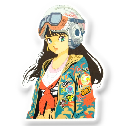 Tokyo Street-Pilot Girlie ✦ B-Side Label Sticker
