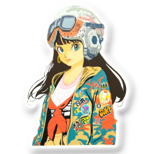 Tokyo Street-Pilot Girlie ✦ B-Side Label Sticker